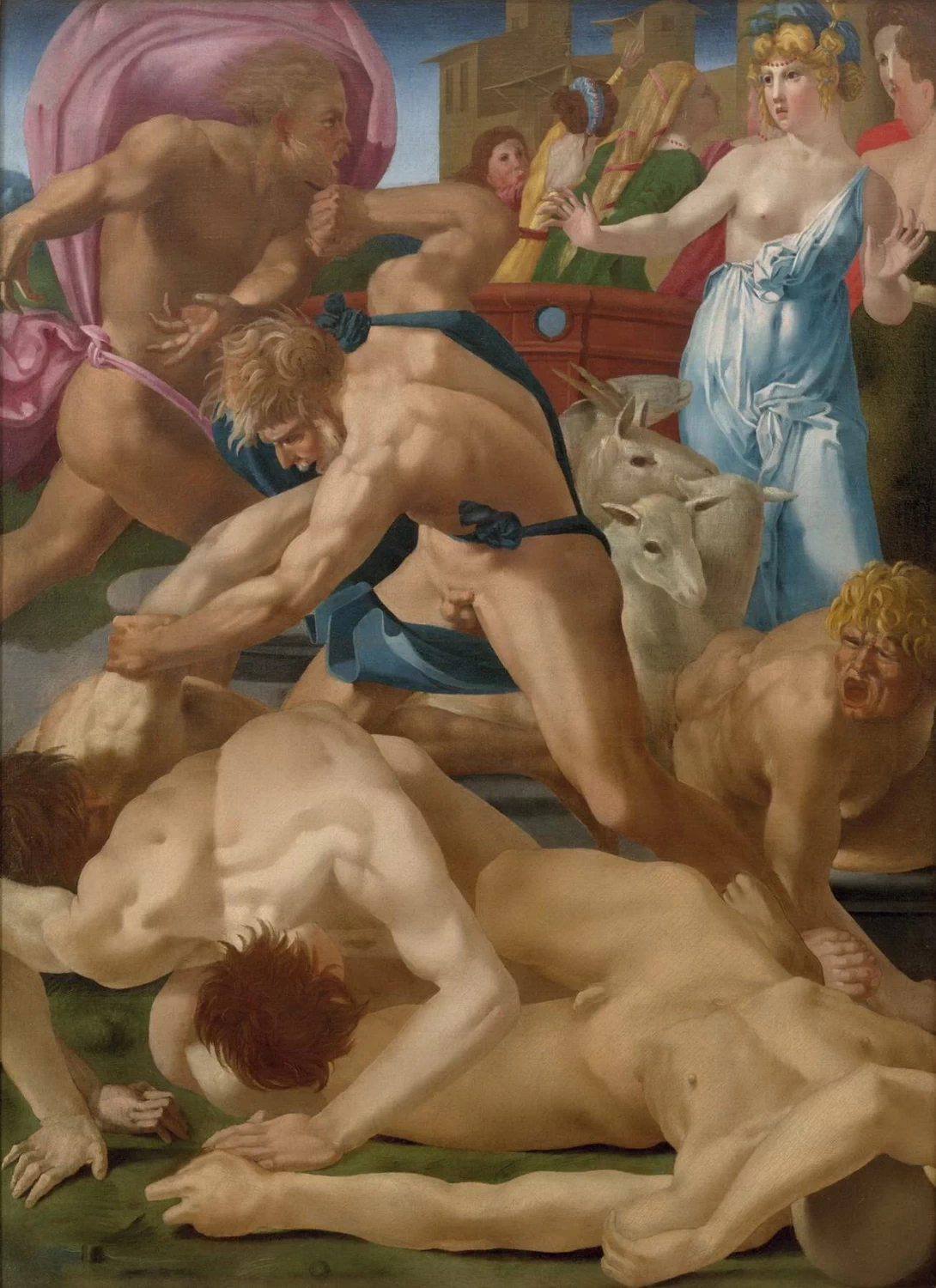 Mosè difende le figlie di Jethor - Galleria degli Uffizi, Firenze